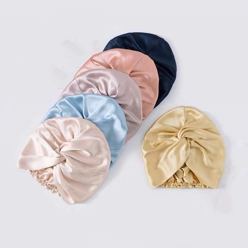Прилагођени лого мекана бпннет свилена капа за спавање са дуплом бочном капом